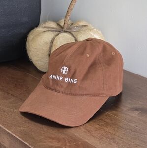 ANINE BING Brown Baseball Cap